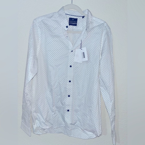 VUSTRA size M, white with mini navy arrows, 100% cotton - Picture 2 of 5